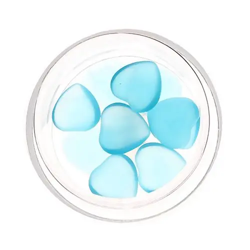 Kamenčki za okraševanje nohtov - srčki, svetlo modri