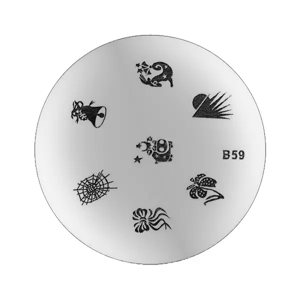 Šablona za okrasno štempljanje B59