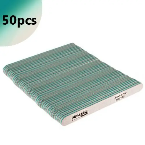 50 kos - Nail file Profi Speedy Zebra - pravokotnik 180/180, zeleno jedro