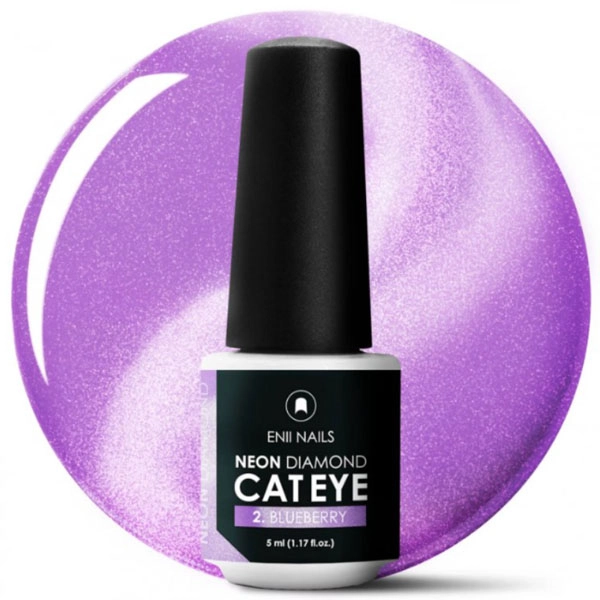 ENII Magnetni gel lak Neon Diamond Cat Eye -2. Blueberry, 5 ml