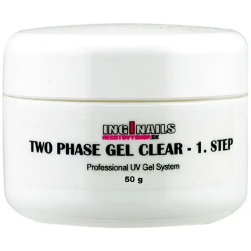 UV gel Inginails - Two Phase Gel Clear - 1. korak, 50g