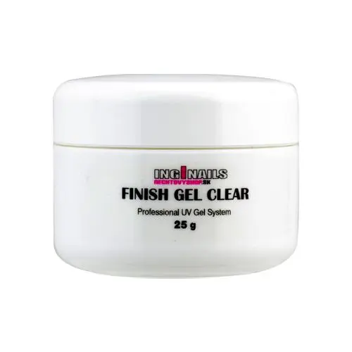 UV gel Inginails - Finish Gel Clear, 25g