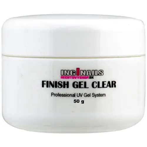 UV gel Inginails- Finish Gel Clear, 50g