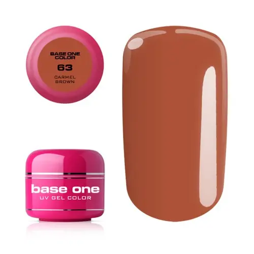 Gel Silcare Base One Color - Carmel Brown, 5g