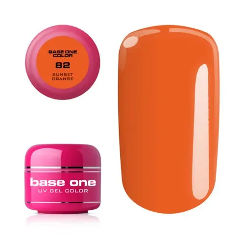 Gel Silcare Base One Color - Sunset Orange 82, 5g