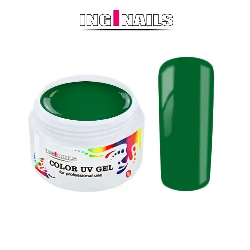 Barvni UV gel Inginails - Green, 5g