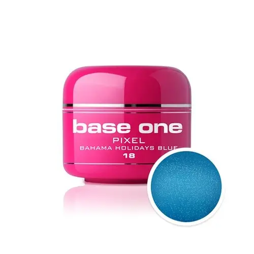 Gel Silcare Base One Pixel – Bahama Holidays Blue 18, 5g