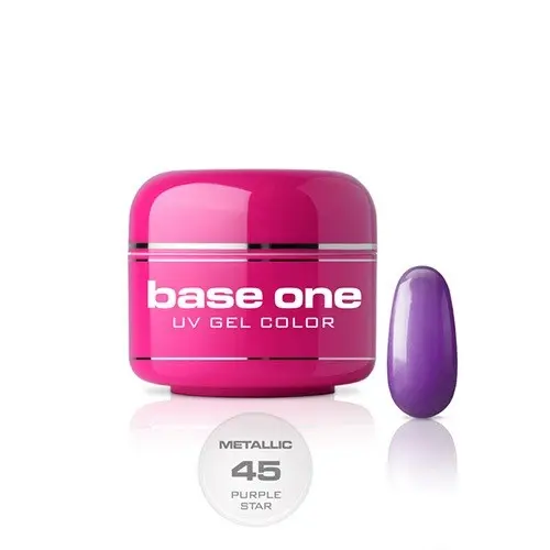 Gel Silcare Base One Metallic – Purple Star 45, 5g