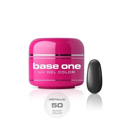 Gel Silcare Base One Metallic – Black Velvet 50, 5g