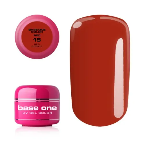 Gel  Silcare Base One Color RED - Cookie 15, 5g