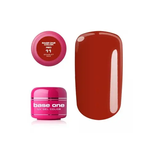 Gel Silcare Base One Color RED - Scarlet Red 11, 5g