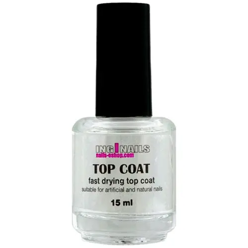 Top Coat 15ml - nadlak, ki se hitro suši Inginails