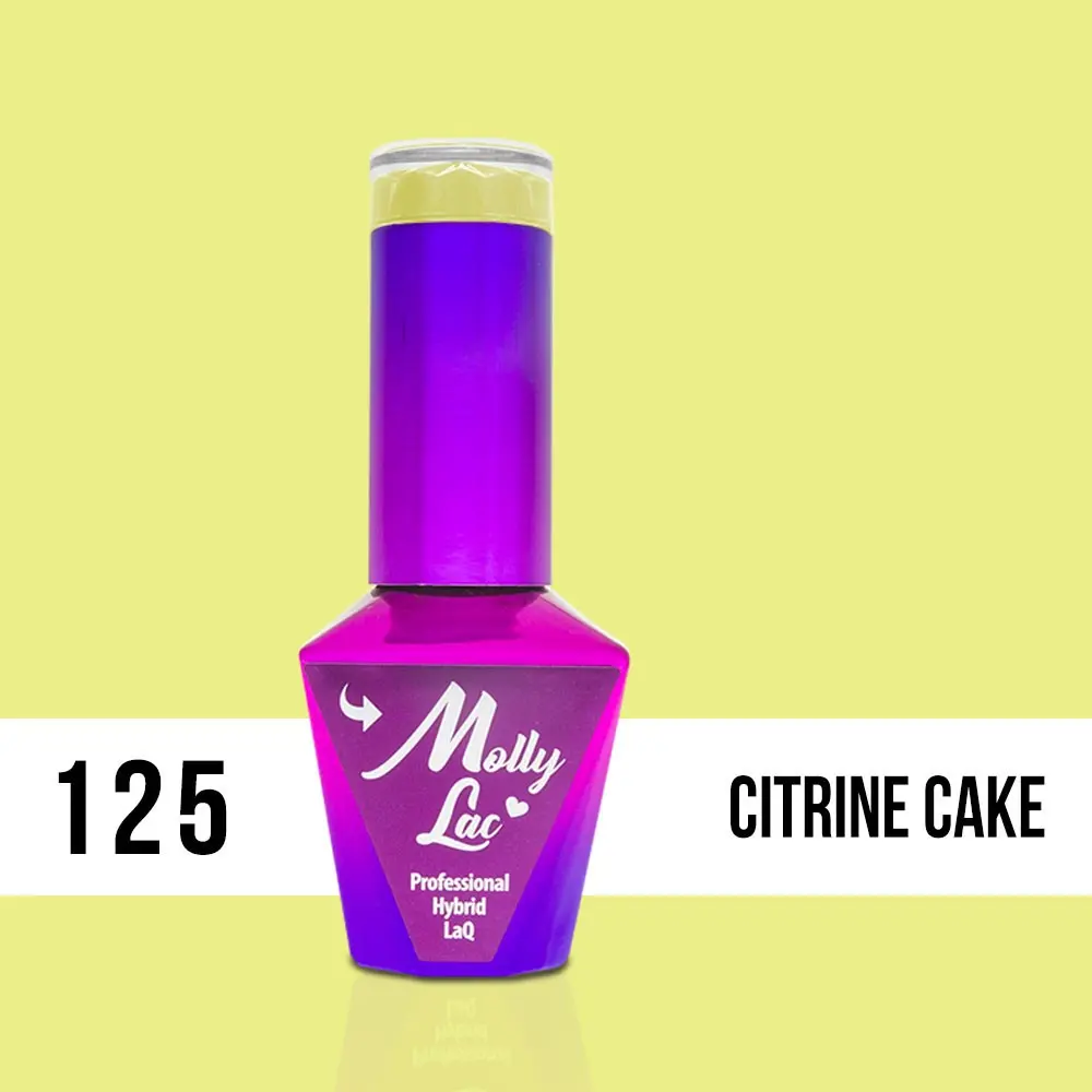 MOLLY LAC UV/LED gel lak Yoghurt - Citrine Cake 125, 10ml