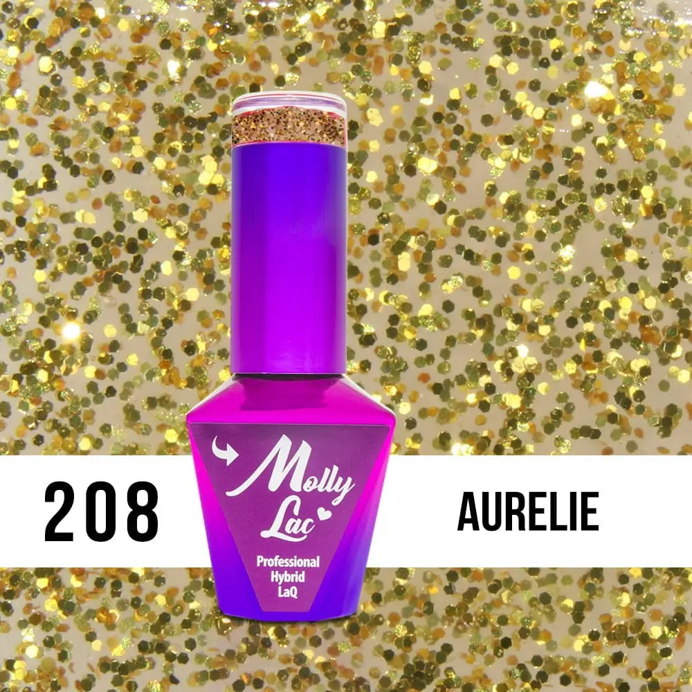 MOLLY LAC UV/LED gel lak Sensual - Aurelie 208, 10ml