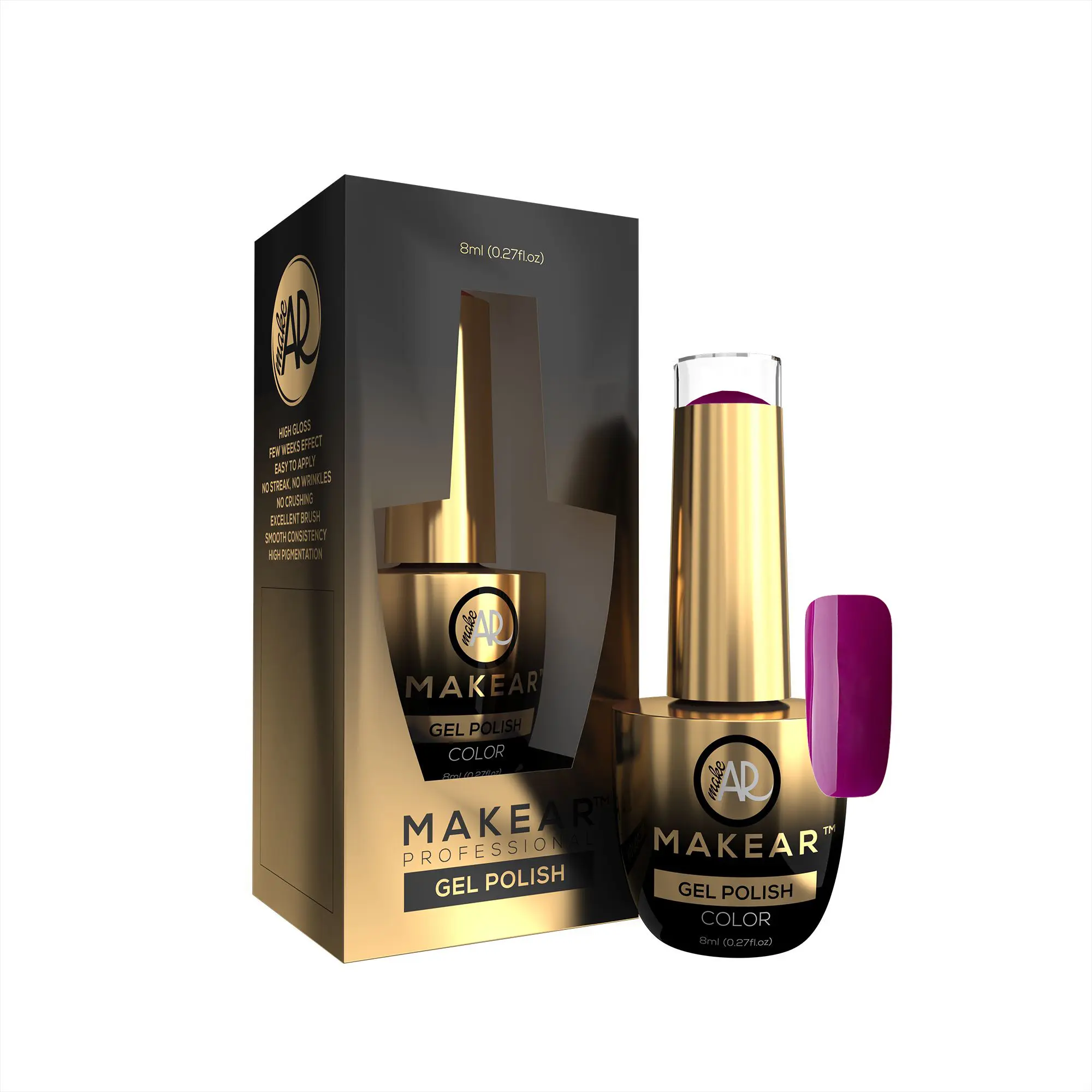 Makear Barvni gel lak za nohte Glamour – 740, 8ml