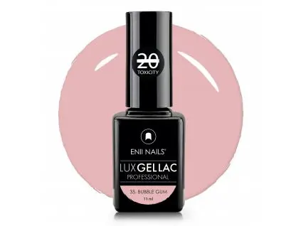 ENII LUX GEL LAK, 35 - Bubble Gum rožnata, 11 ml