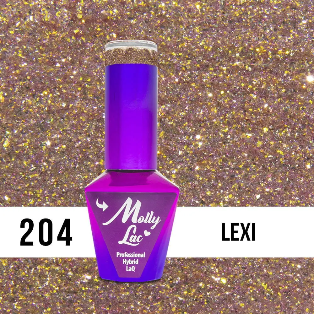 MOLLY LAK UV/LED gel lak za nohte Sensual - Lexi 204, 10 ml