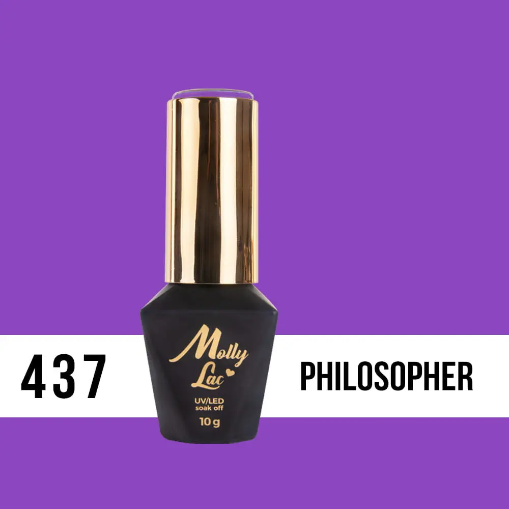 Gel lak, UV/LED Molly Lac - Philosopher 437, 10 ml