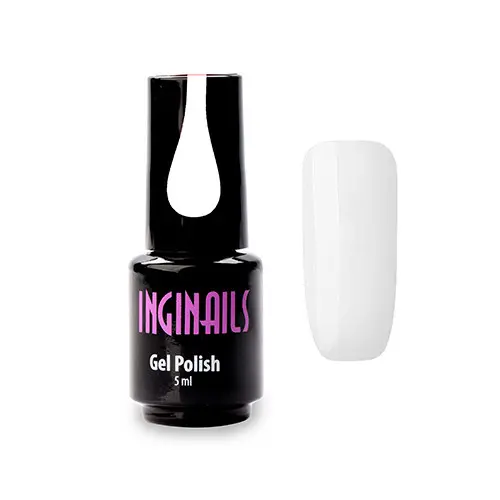 Barvni gel lak Inginails  - bela 013, 5 ml