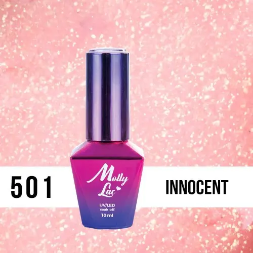 MOLLY LAC UV/LED gel lak Bling It On - Innocent 501, 10ml