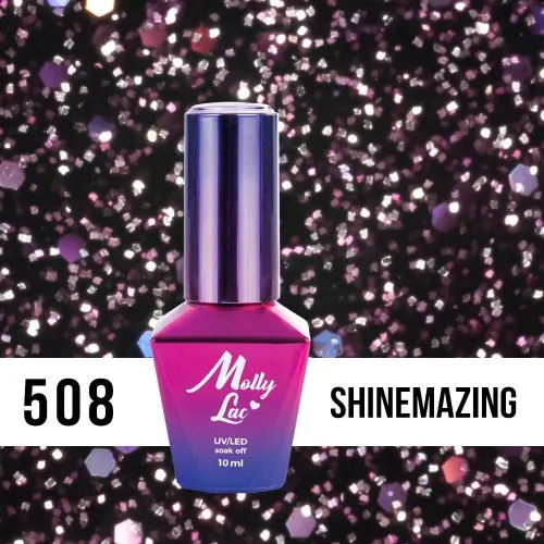 MOLLY LAC UV/LED gel lak Bling It On - Shinemazing 508, 10ml