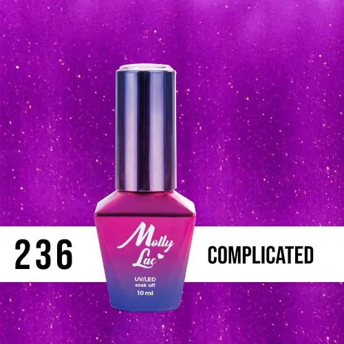 MOLLY LAC UV/LED gel lak Glowing Time - Complicated 236, 10ml