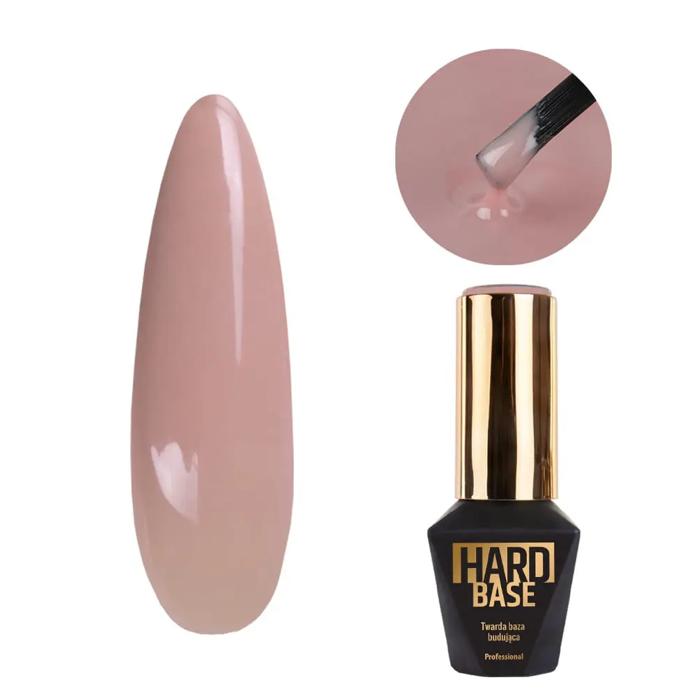 UV/LED Gel nail lak Molly Lac Hard Base - gradilna osnova, 10 ml