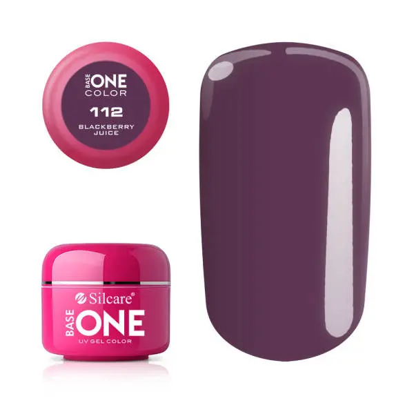 UV Gel za nohte Silcare Base One Color - Blackberry Juice 112, 5 g