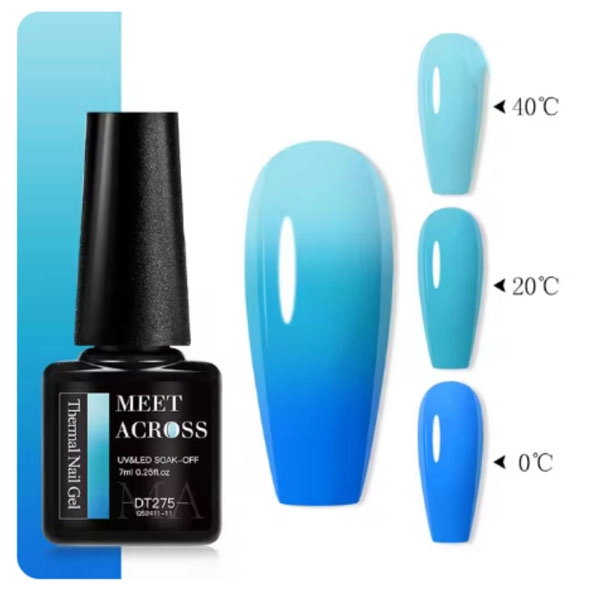 THERMO gel lak - Sky Blue/Pastel Blue DT275, 7 ml