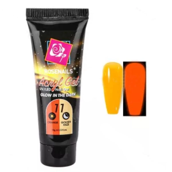 Barvita polygel  - Glow in the dark ORANGE/GOLDEN HAZE no.11, 15g