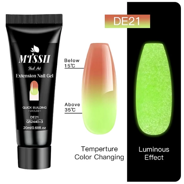 Extension UV/LED nail gel - DE21, 20 ml