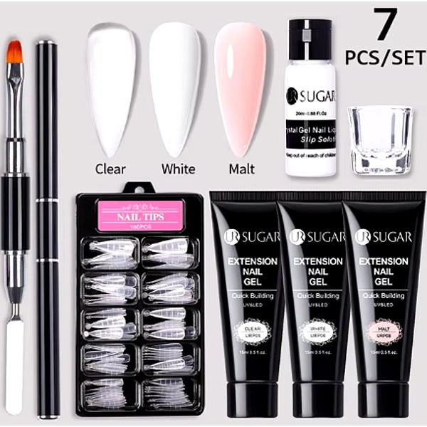 Set za polygel - Natural, 7kos