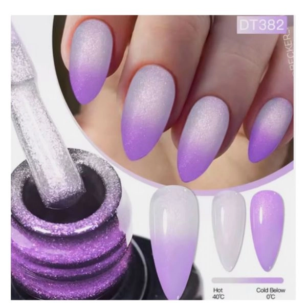 THERMO gel lak - Neon Purple/White DT382, 7 ml