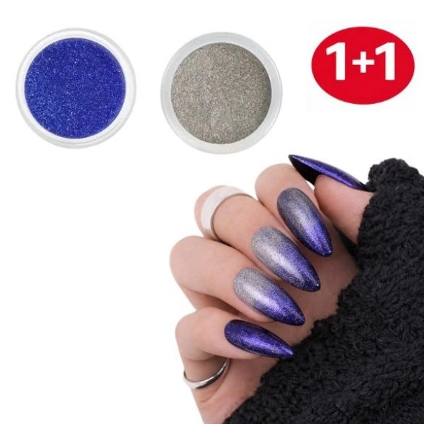 Barvni prah za nohte z zrcalnim učinkom nr. 11 + nr. 22 - 1+1 BREZPLAČNA AKCIJA