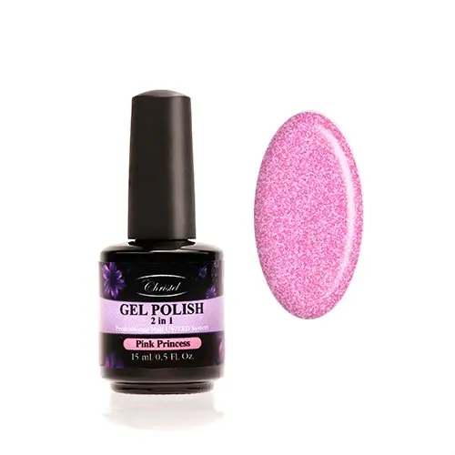 Christel Pink Princess 15ml - Gel Polish 2 v 1