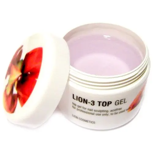 Vrhnji UV gel Lion Cosmetics - 0-3 Top gel, 40 ml