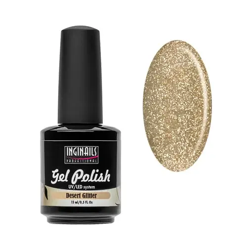 UV-gel lak z bleščicami Inginails Professional - Desert Glitter 15ml