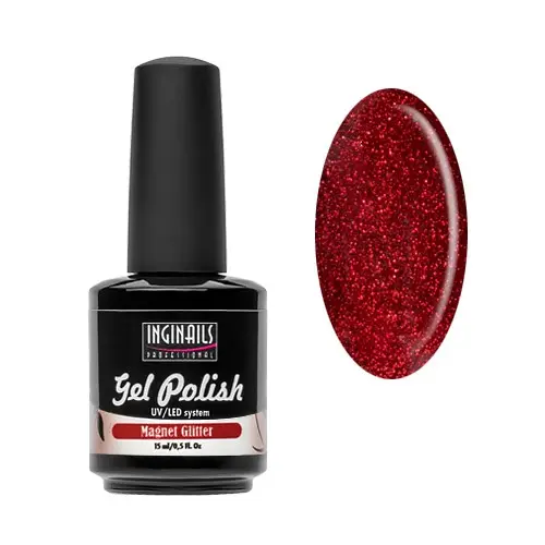 UV-gel lak Inginails Professional 15ml - Magnet Glitter