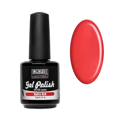 UV-gel lak Inginails Professional - Ralley Red 15ml