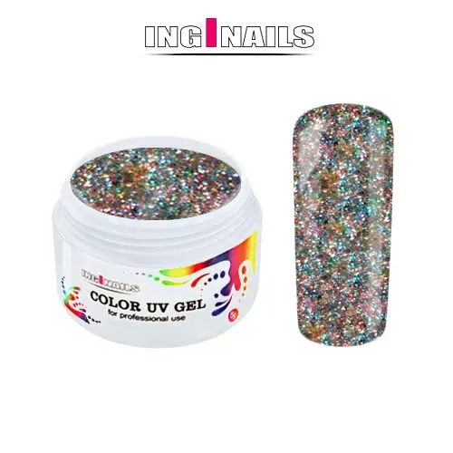 Barvni UV gel Inginails - Hologram Glitter, 5g