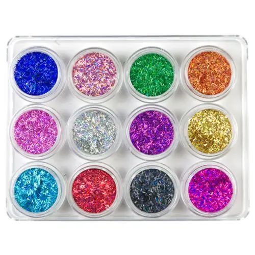 Nail art komplet, 12 kos - nitke 5 g