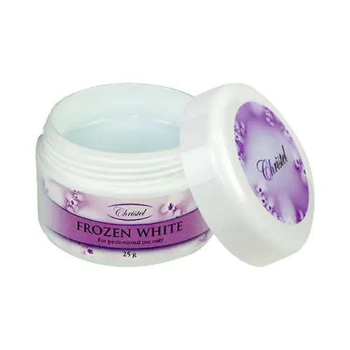 UV gel Christel - Frozen White gel, 25g 